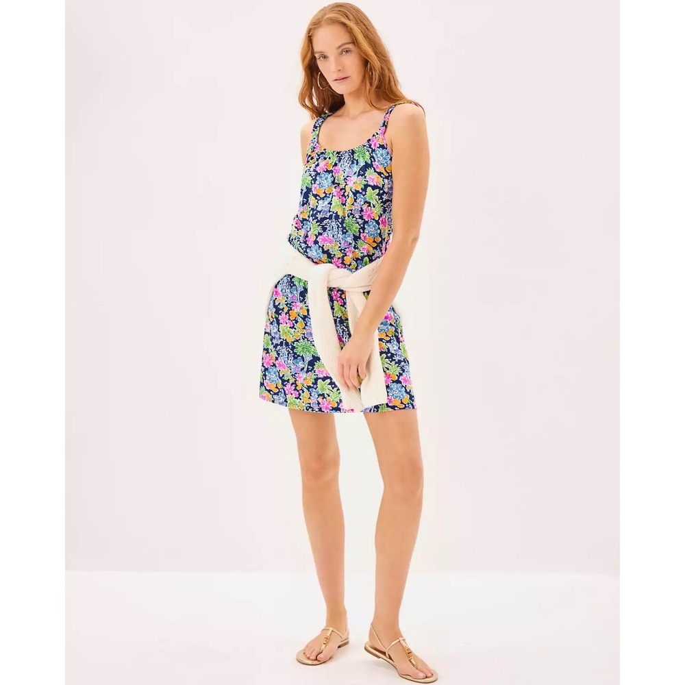 Lilly Pulitzer x Disney Loro Romper M Mickey Castle Pima Cotton